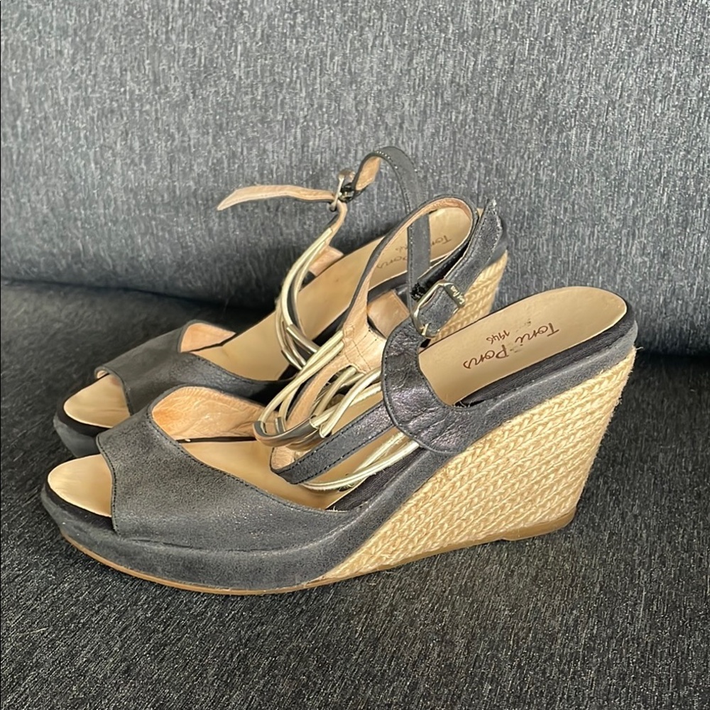 Toni Pons espadrille sandals wedges EU 38 US 7,5 palm beach
